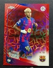 2025-26 Topps Chrome UEFA Lamine Yamal #10 Red Hongbao Refractor Barcelona /8