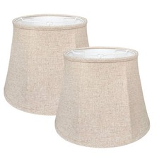Double TOOTOO STAR Brown Lamp Shade Set of 2, Large Drum Lampshade for Floor ...