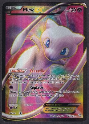 Pokemon Mew EX 120/124 Full Art Dragon Exalted