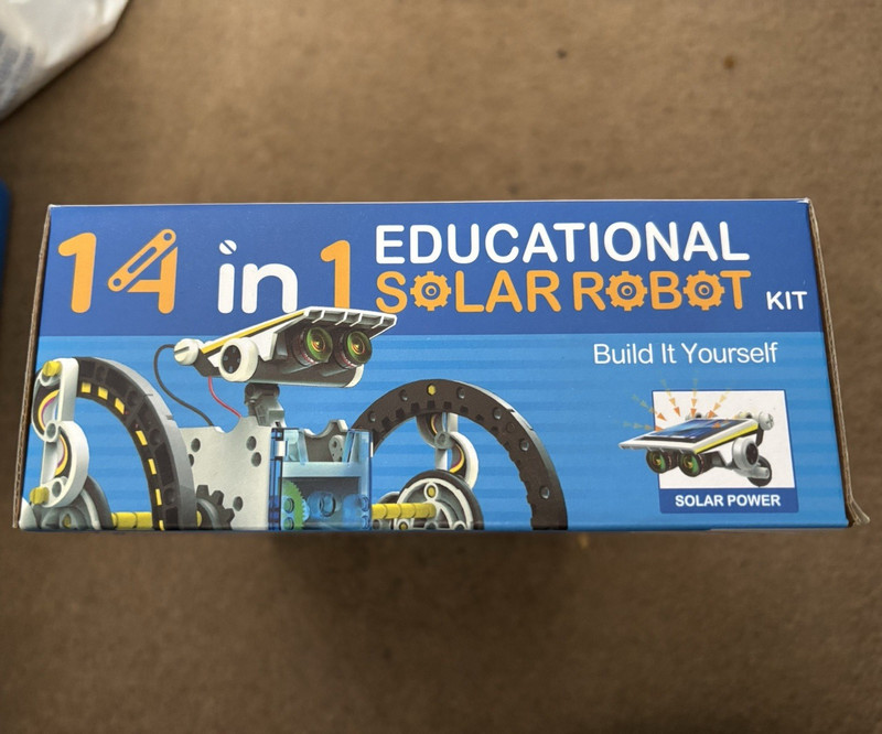 Green Energy 14-in-1 Educational Solar Robot Kit Build It Yourself Age 10+