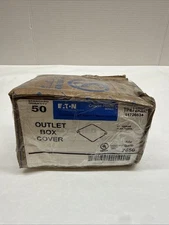 Eaton Crouse Hinds Steel Square Outlet 4" Outlet Box Cover TP472RED Lot of 50