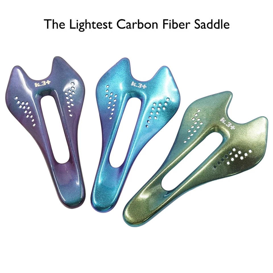  Седло горного/дорожного велосипеда полностью из углеродного волокна удобное и дышащее сиденье 7X9 мм  - Изображение 3 из 4
