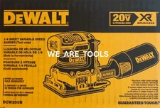 DEWALT DCW200B 20V MAX XR 1/4 Variable Speed Sheet Sander Tool Only