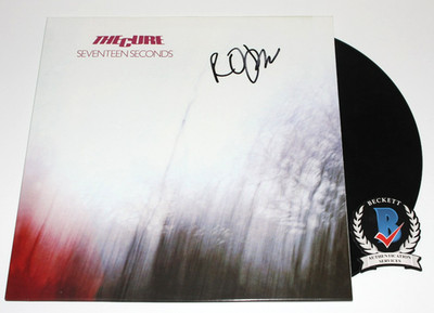 ROBERT SMITH SIGNED THE CURE SEVENTEEN SECONDS 17 ALBUM VINYL RECORD BECKETT COA