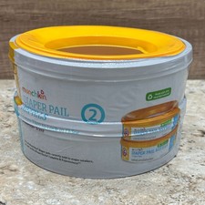 Munchkin Diaper Pail Refills 2pk Lavender 7 Layer Film Fits Diaper Genie 544 New