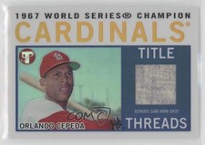 2005 Pristine Legends Title Threads Relics Refractor 11/25 Orlando Cepeda p0y