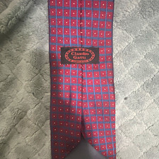 Claudio Gatti Men s Tie Red & Blue Geometric ...