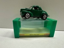 Vintage Aurora Slot Car HO Willys Gasser 1401 Green With Custom Box