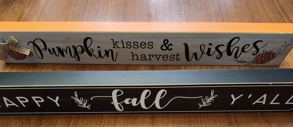 Placas temáticas de otoño - Juego de dos Foto 3 de 4