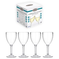 Lay-Z-Spa Premium Unbreakable Wine Glasses x4 | Garden Accessories
