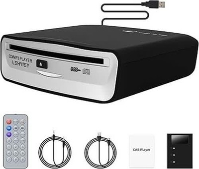 Externer Universal CD Player für Auto LEHWEY Tragbarer CD Player Extra USB Kabel
