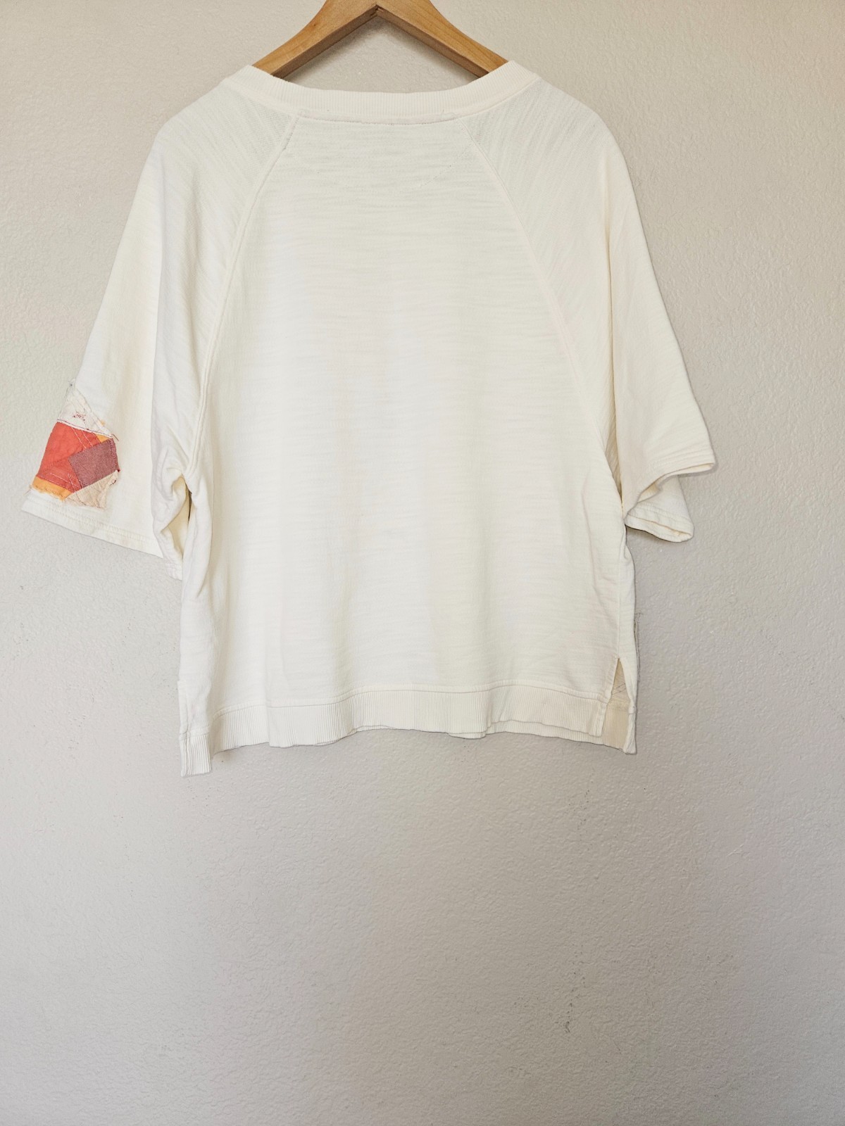 Postmark Patchwork Short Sleeve Sweatshirt Tee Si… - image 7