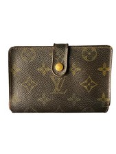 Vintage Louis Vuitton Monogram Bifold Classic French Wallet LV Canvas Designer