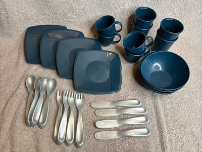 Step 2 Replacement Kitchen Dishes 28 Pieces  - New Teal Blue