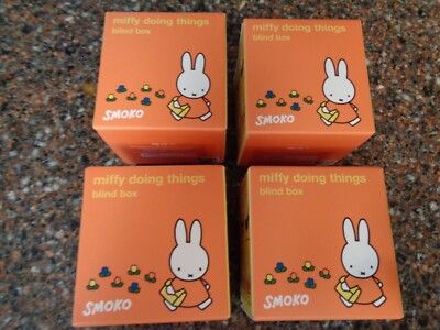 Lot 4 Smoko Miffy Doing Things Blind Box 6 Possible Designs Vinyl Unopened New