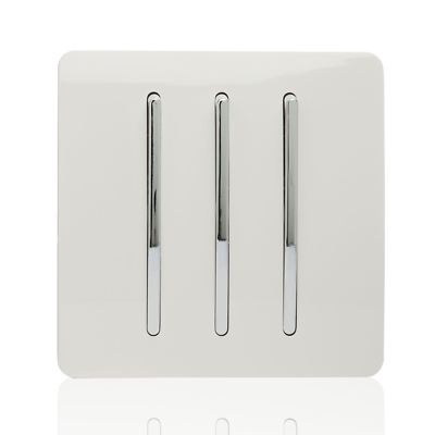 Trendi ART-SS5WH Interrupteur à bascule tactile moderne brillant 10 A Blanc Trendi ART-SS5WH Interrupteur à bascule tactile moderne brillant 10 A Blanc