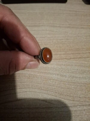 Bague Ancienne Argent Avec Pierre A Identifié Taille 54 4,7 Grammes - Photo 1/4