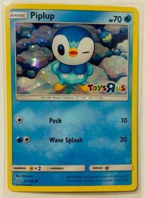 GALAXY HOLO Piplup TOYS R US Exclusive Promo 32/156 Pokemon Foil TRU  Toysrus -LP