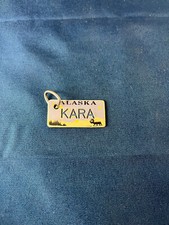 KEYCHAIN Alaska License Plate KARA Plastic Key Chain