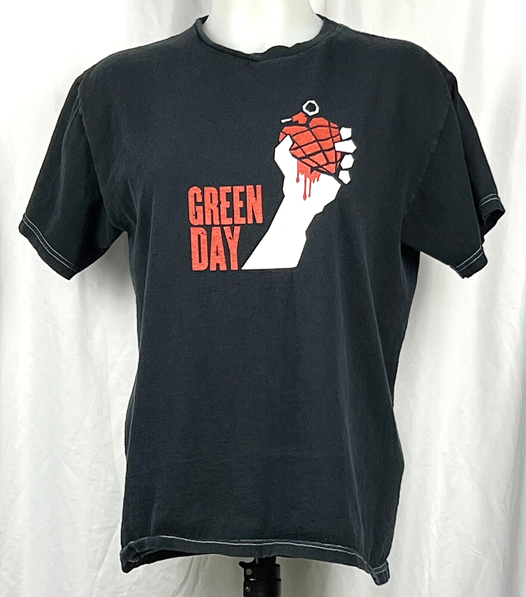 VTG Green Day American Idiot 2004 Concert Tour Black T-Shirt