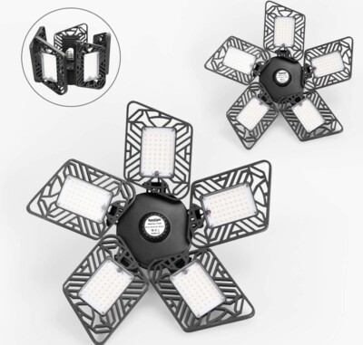 Garage Lights[Warm White/2 Pack], Super Bright 16000LM Garage Lights