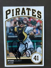 Pittsburgh Pirates RYAN DOUMIT autographed Team Issue Postcard