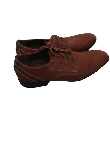 ALDO Mens US 10.5 Caramel Brown LEATHER Lace-Up Classic  display picture 2