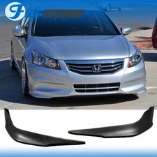 Fit 11-12 Honda Accord Sedan PU OE Style Front Bumper Aprons Lip Spoiler Bodykit