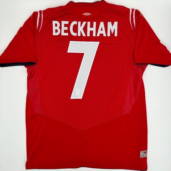 Beckham #7 England 2004/2005/2006 Away ORIGINAL Umbro VTG Rare