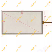 6.95" inch 167 93mm 167x93mm 4 Wire Resistive Touch Screen Panel Glass 106