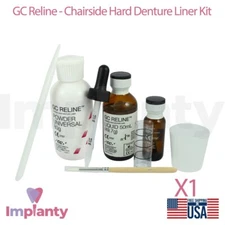 Dental Reline Chairside Hard Denture Liner Kit Self Cure Pink Dentistry Lab