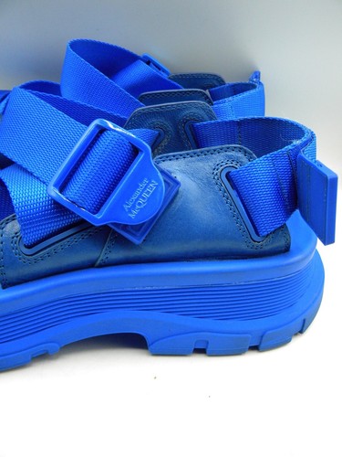 Alexander McQueen Tread Strapped Sandals Blue Men's Size EU 41 $690 WO - Picture 13 of 19