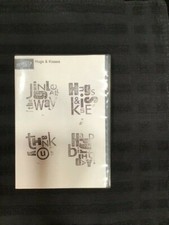 REDUCED - Stampin Up Stamp Set - Hugs  Kisses - NEW, NOT IN ORIGINAL PACKAGING