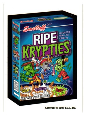 2009 SILLY SUPERMARKET WACKY PACKAGE RIPE KRYPTIES REDEMPTION CARD PROMO T.S.E