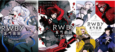 RWBY Hyosetsu Teikoku Ice Queendom The Comic 1-3 Japanese Manga Comics Book Set