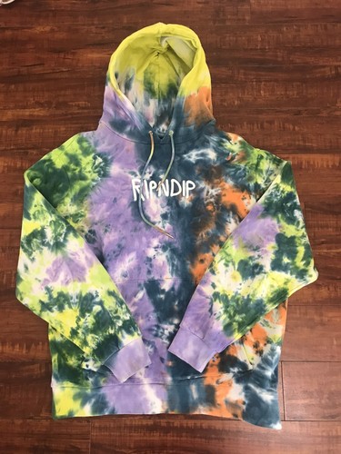 RIPNDIP Multicolor Tie Dye Hoodie Retro 