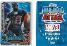 MARVEL  HERO ATTAX SERIES 2  SERIES TWO    LIMITED CARD LE1 CAPTAIN AMERICA