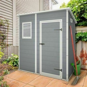 Keter Grey Manor Pent Plastic Garden Shed 6ft x 4ft ...