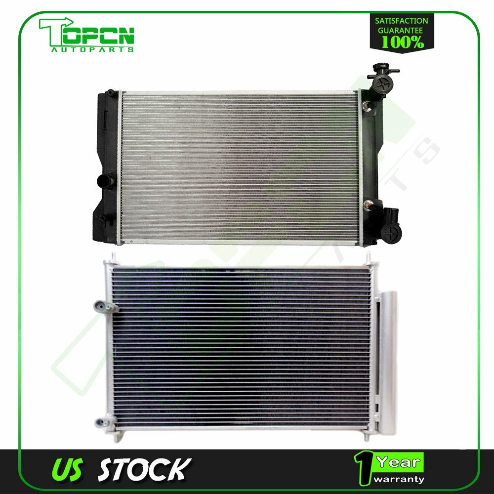 New Aluminum AC Condenser & Radiator for 2009 2010 2011 2012-2014 ...
