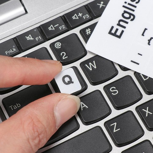 Aufkleber mit Tastatur Russischer Brief Spanisch Alphabetische Anordnung - Bild 7 von 28