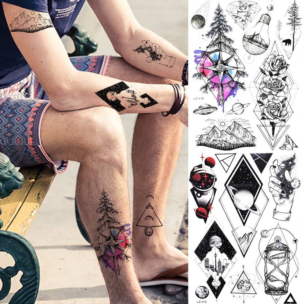 Men Flower Tattoo