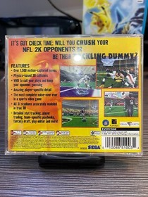 NFL 2K (Sega Dreamcast, 1999) - Tested and works - Overall Good condition