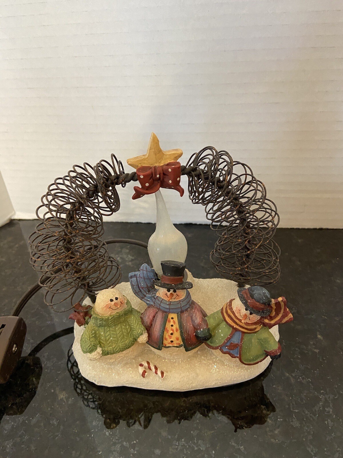 Crazy Mountain 2 Exclusive Christmas Snowman With Flickering Fire Lamp& Music