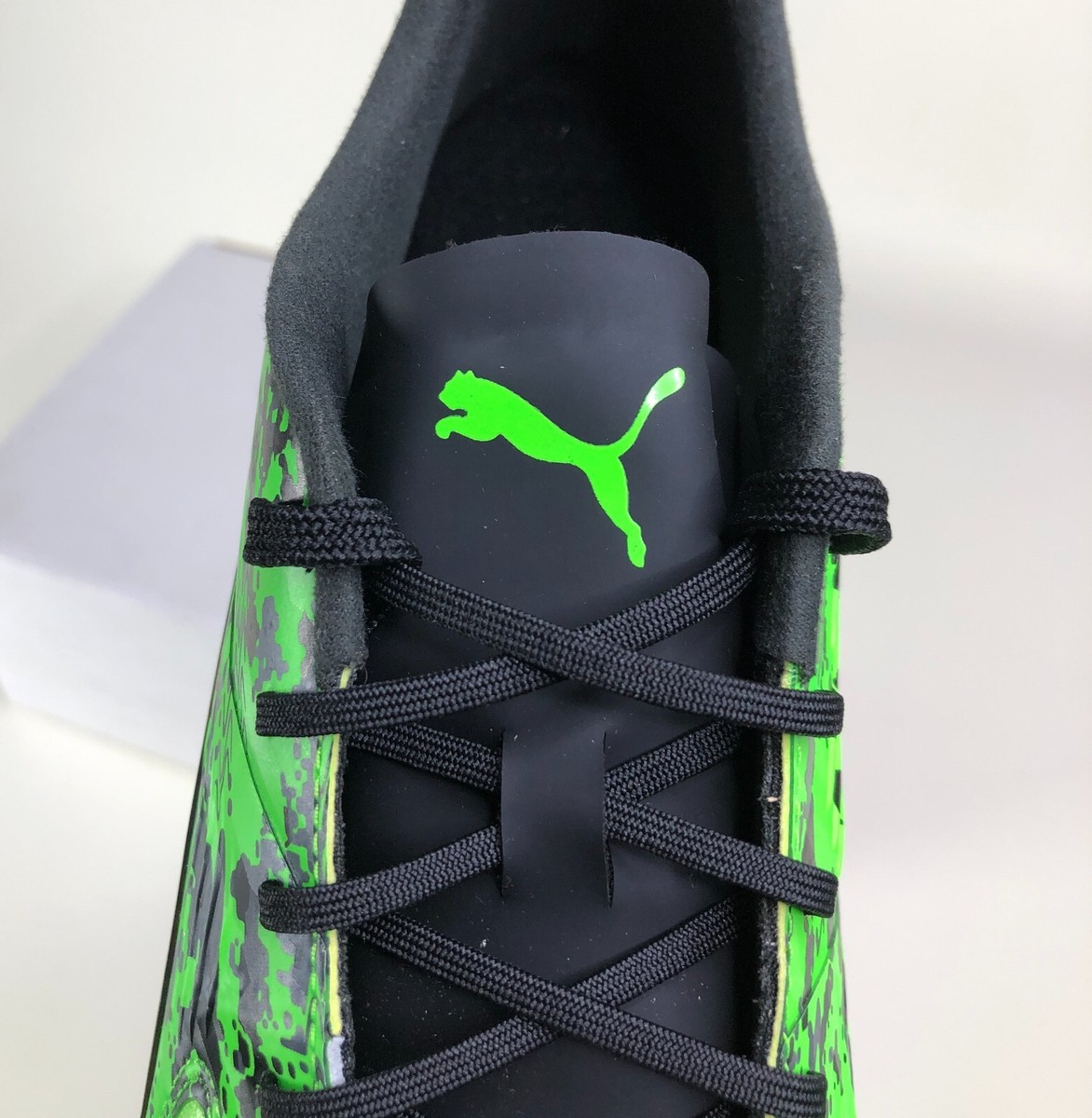 Puma One 19.1 FG AG Green Black Athletic Soccer Cleats Men's Puma One 19.1 FG AG Green Black Athletic Soccer Cleats Men's