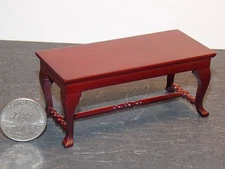 Dollhouse Miniature Coffee Table Mahogany 1:12 one inch scale E95 Dollys Gallery