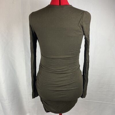 green emerald velvet dress Forest Green One Strap Ruched Bodycon Dress – AX Paris main image 0