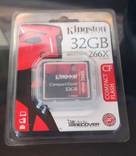 NEW Kingston Ultimate 32 GB 266x - CompactFlash I Card - Retail - (CF/32GB-U2)