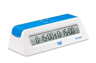 Schachuhr - DGT 1001 - Weiß - Schach Timer Uhr