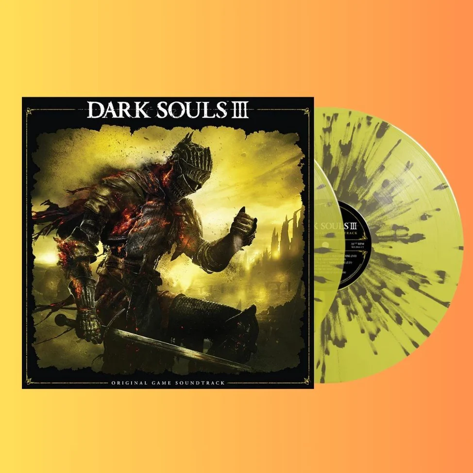 Dark Souls III Exclusive Yellow Gold Splatter Vinyl Soundtrack 2LP