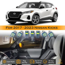8 x Ultra White LED Lights Interior Package Kit For 2017 - 2023 Nissan Kicks